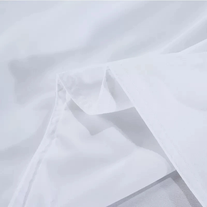Premium 100% Cotton Royal Hotel White Bedding Set Luxury Bed Sheet with Pillow Cover