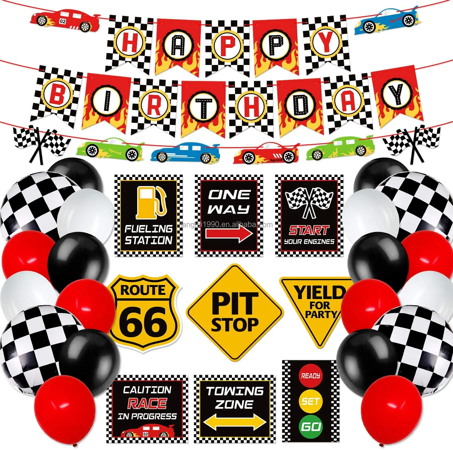 Ensemble De Decoration Pour Fete D Anniversaire Voiture De Course Pour Garcons Drapeaux A Carreaux Ballons Buy Garcons De Fete D Anniversaire Decoration Course Partie Decoration Laisser Faire Des Courses De Partie Fournitures Product On Alibaba Com