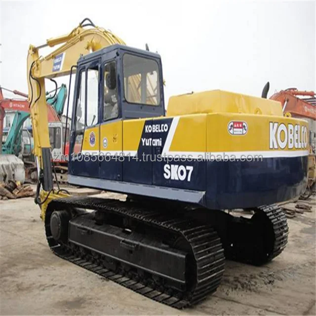 中古コベルコ SK07 油圧ショベル 6750mm 最大掘削深度、2年保証