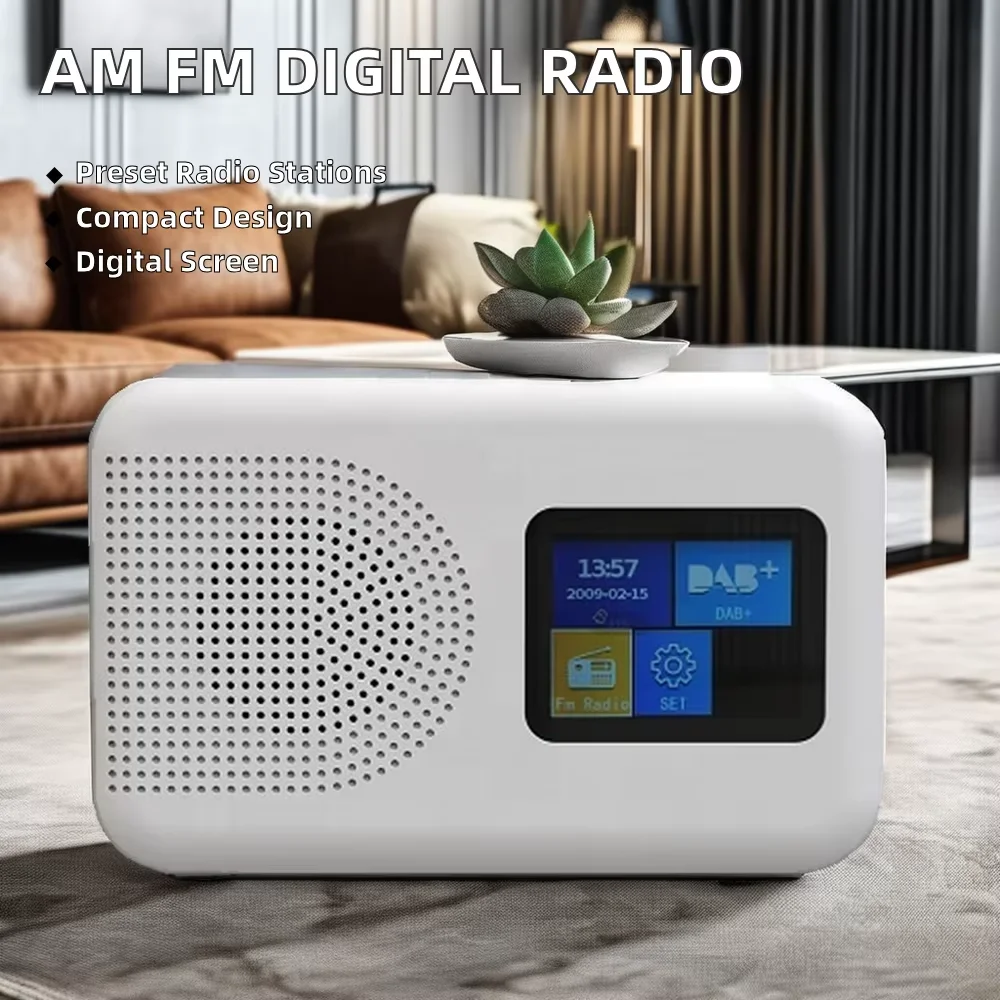 Portable Shortwave DAB & AM FM Digital Radio with Color TFT Display Vintage Styled Built-in USB & MP3 Players Shortwave Radios