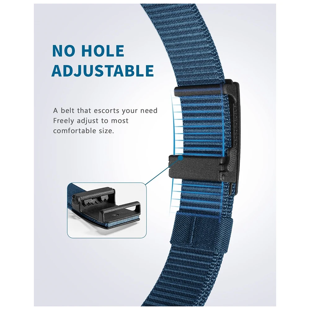 High Quality Ratchet Tactical Belts for Men Nylon Web Men Casual Belt for Jeans Pants Adjustable Belt with Slide Buckle