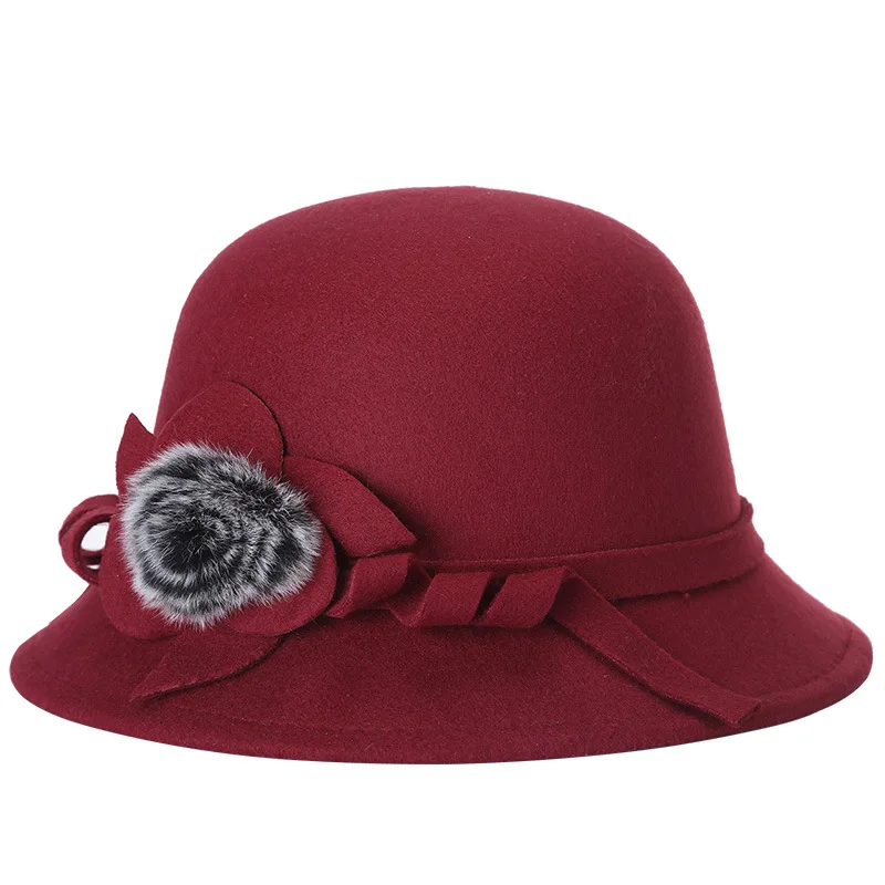 Merasa Cloche Topi Ember Bowler Hat 