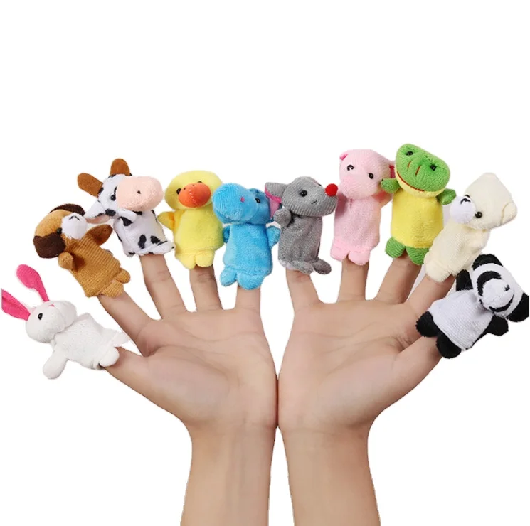 Kinder Spielzeug Animal Plush Finger Puppets Educational Handpuppen Story Puppen 