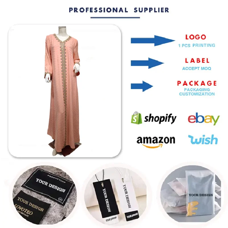 AB146 alta calidad Oriente Medio Dubai árabe manga larga dorado