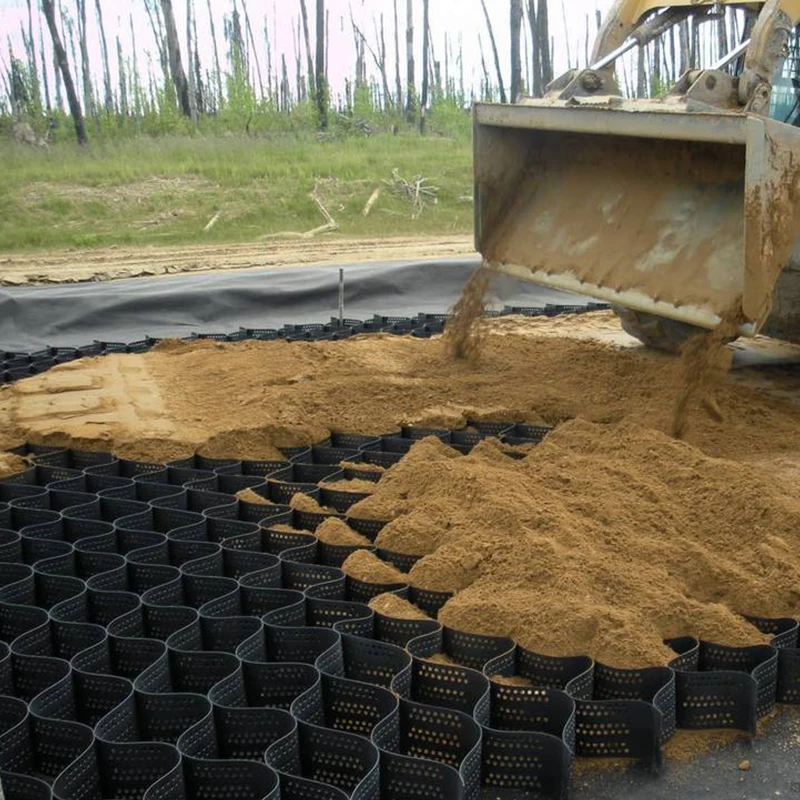 Hdpe Geocell Driveway for Road and Slope protection HDPE Geocell Geo Cell Gravel Grid Geocells