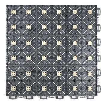 New Design 340*340*18mm Thick Anti-Slip Wear Resistance PP Interlocking Tile for Basketball Court