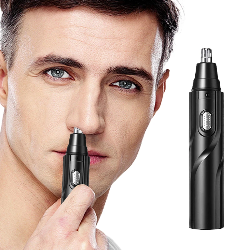 Portable Rechargeable Electric Push Shear Durable Plastic Four-in-One Nose Hair Trimmer Set for Home Salon Car RV Garage Use