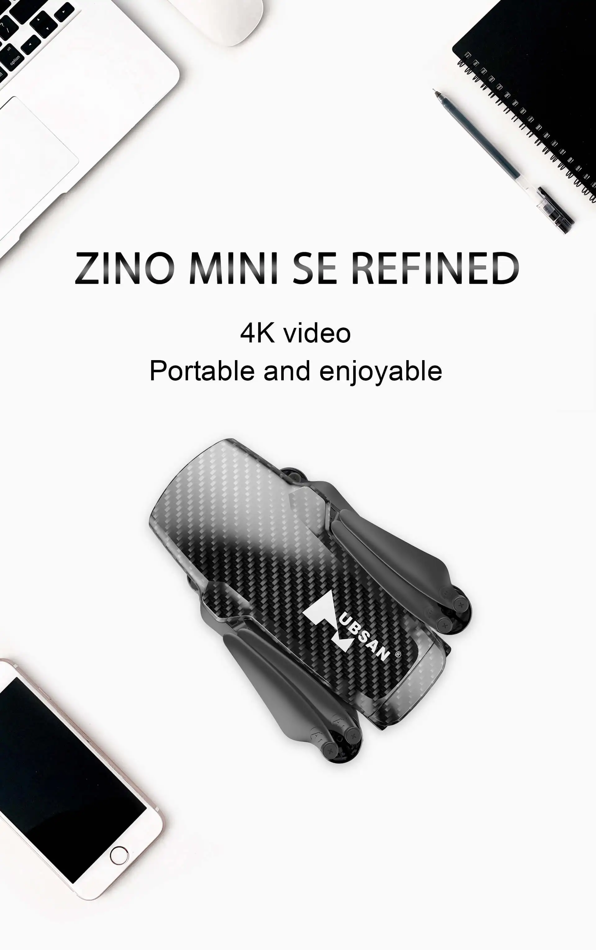 Hubsan Zino Mini Se Refined Combo 3pcs Battery Version Gps 5g Wifi 10km ...