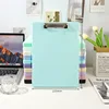 Boîte de rangement A4 avec presse-papiers [bleu clair]