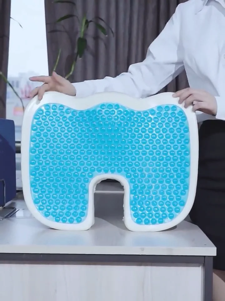 Coccyx Orthopedic Comfort Cooling Gel Foam Seat Cushion Car Office Seat Cushion Portable Truck