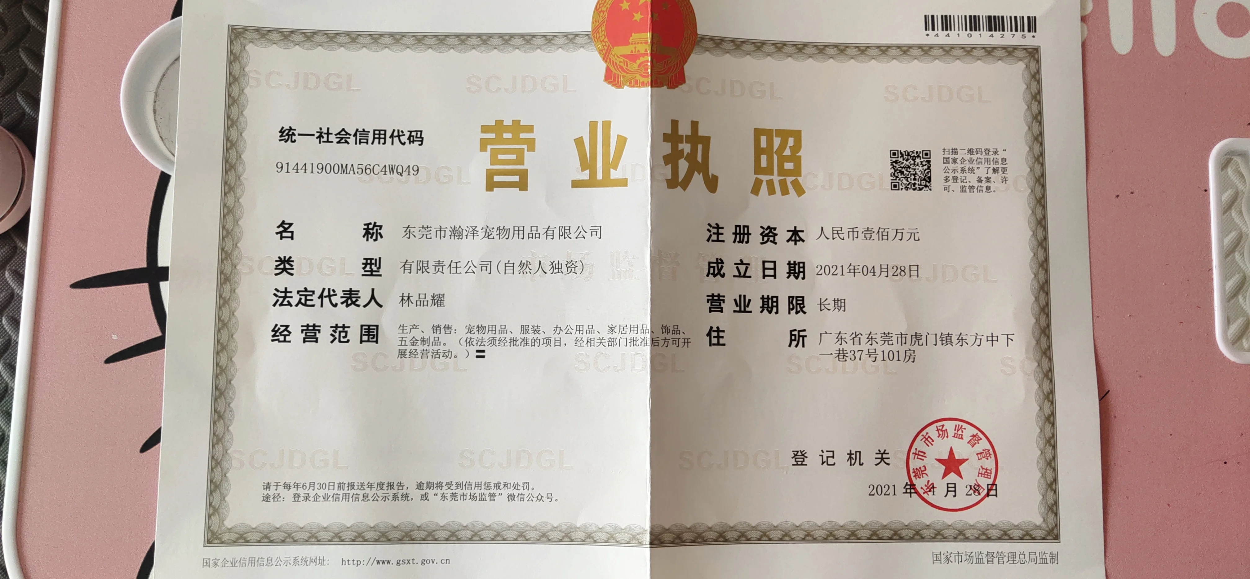 Company Overview Dongguan City Hanze Pet Products Co., Ltd.