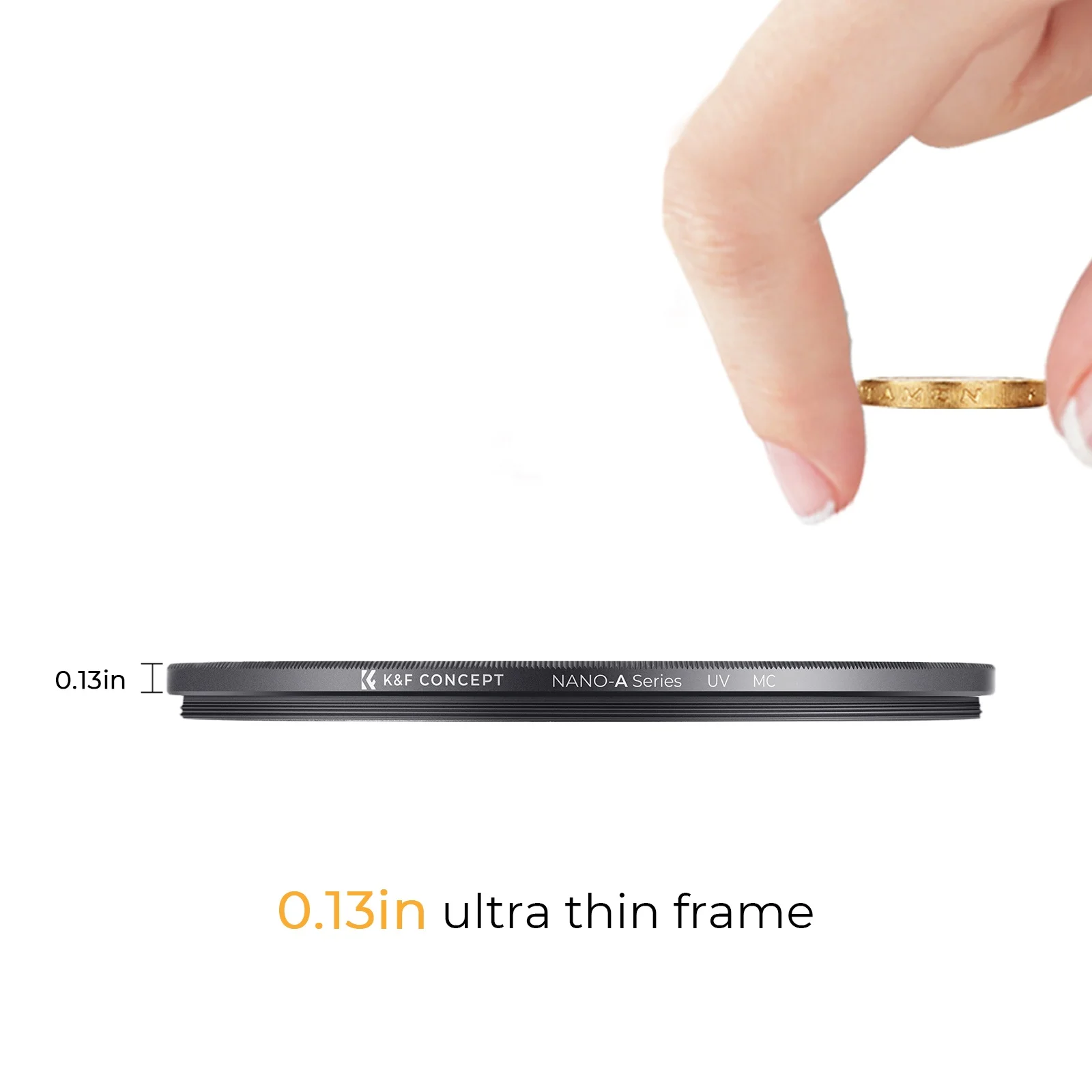 K&F Concept Slim Multilayer Green MCUV Filter 55mm Photography Star Filter Uv Camera Lenses