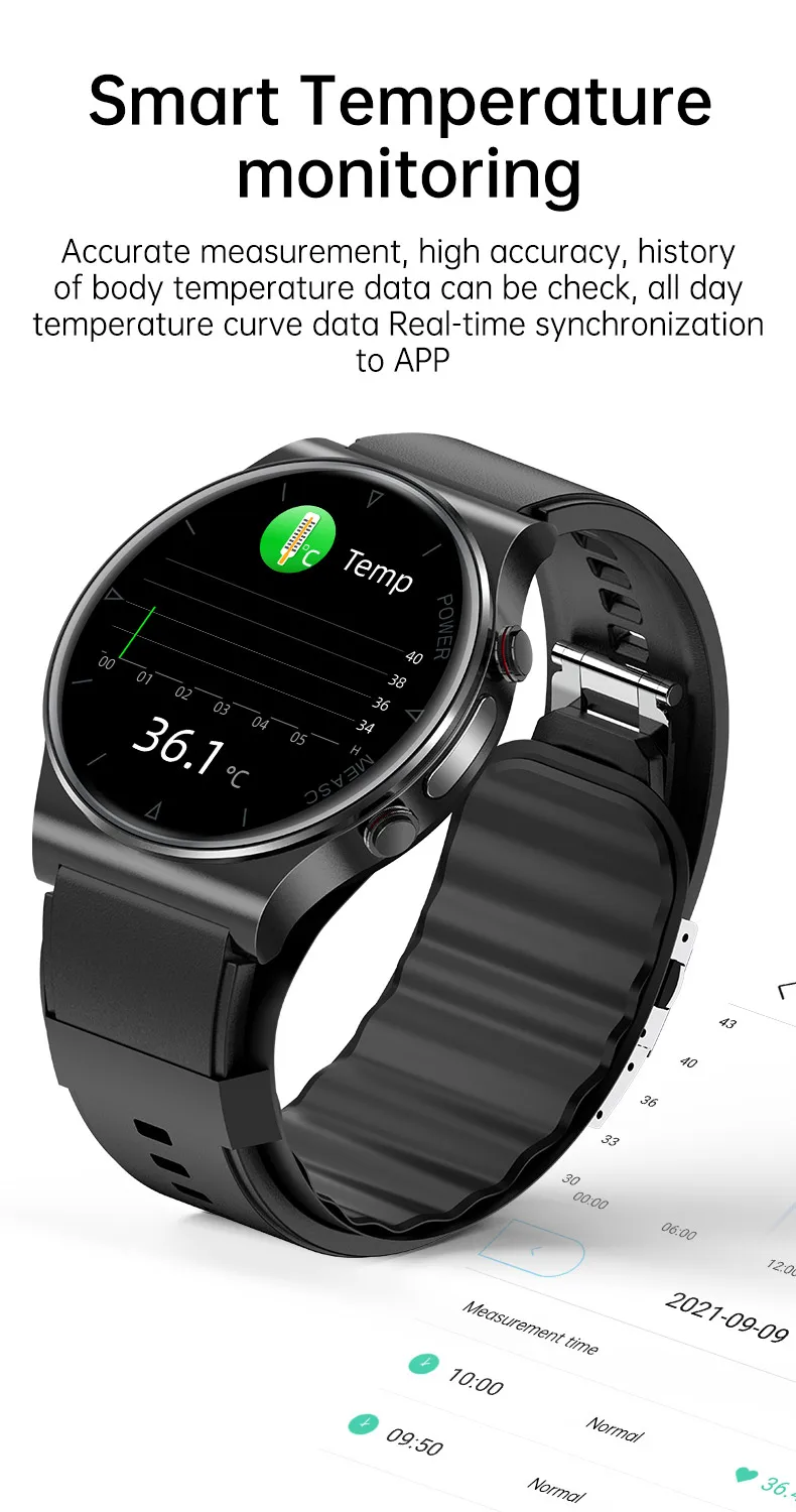 2026 P70 Health Smart Watch with Air Pump 1.32Inch Blood Pressure Sleep Monitoring Relojes SOS Men Women Round Smartwatch 2025