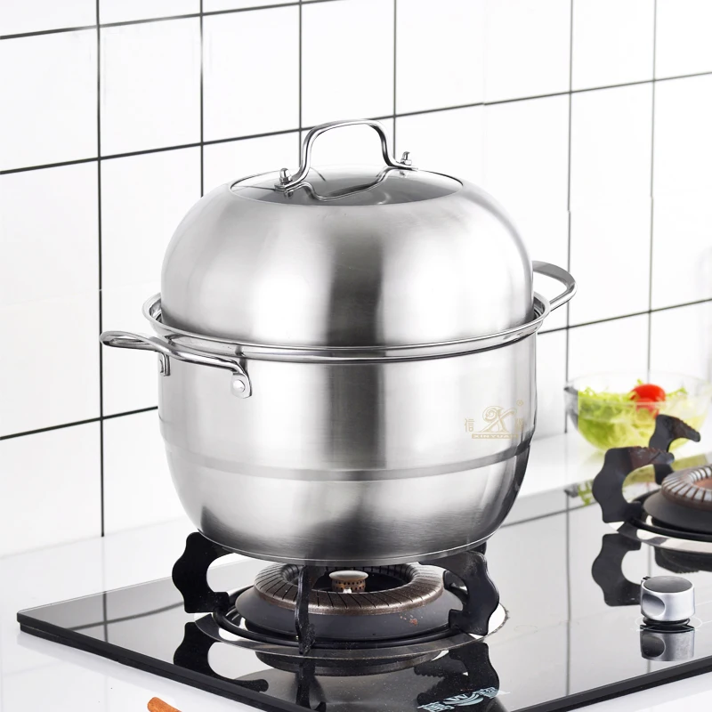 Buy Wholesale China Steamer Pot Oem Hot Selling Large Stainless Steel 2/3  Layer Restaurants Kitchenware Steamer Pot & Steamer Pot at USD 12.95