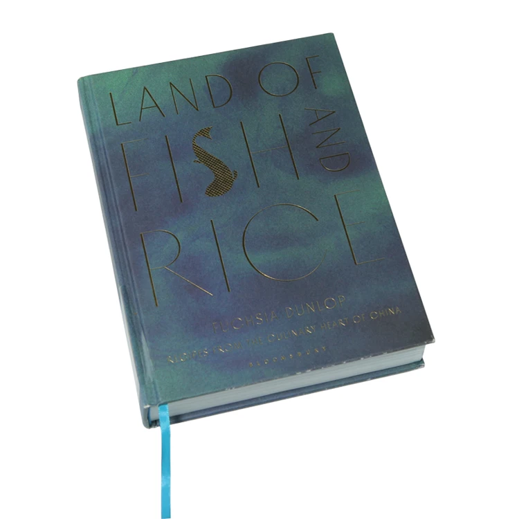 定制专业硬封面烹饪书印刷着色缝纫装订烫印书印刷