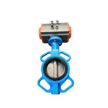Valve Butterfly Ductile Iron Wafer Soft Sealing Butterfly Valve