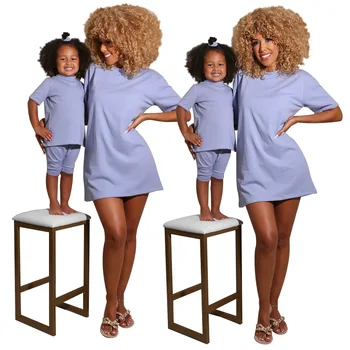 SS193 Mother And Daughter Matching Outfits Photograph Fashion Mommy And Me Outfits Summer Mommy Daughter