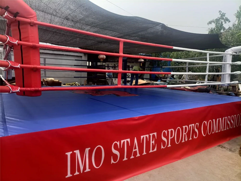 Professional Floor Level Strong Pillars Boxing Ring Frame for Training