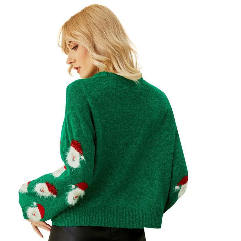 2022 Wholesale Pullover Custom Jacquard Women Winter Oversized Colorful Adults Jumper Korean Top