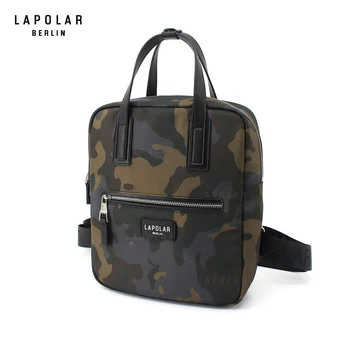 LAPOLAR Factory Price Brand 100% Quality Camouflage Nylon+Fiber Man Handbag Luxury Handbags for Men