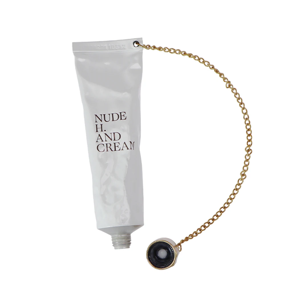 Customized Aluminum Cosmetic Packaging Tubes With Chain Hole for Hand Cream Lotion OEM ODM Plastic Tube Squeeze