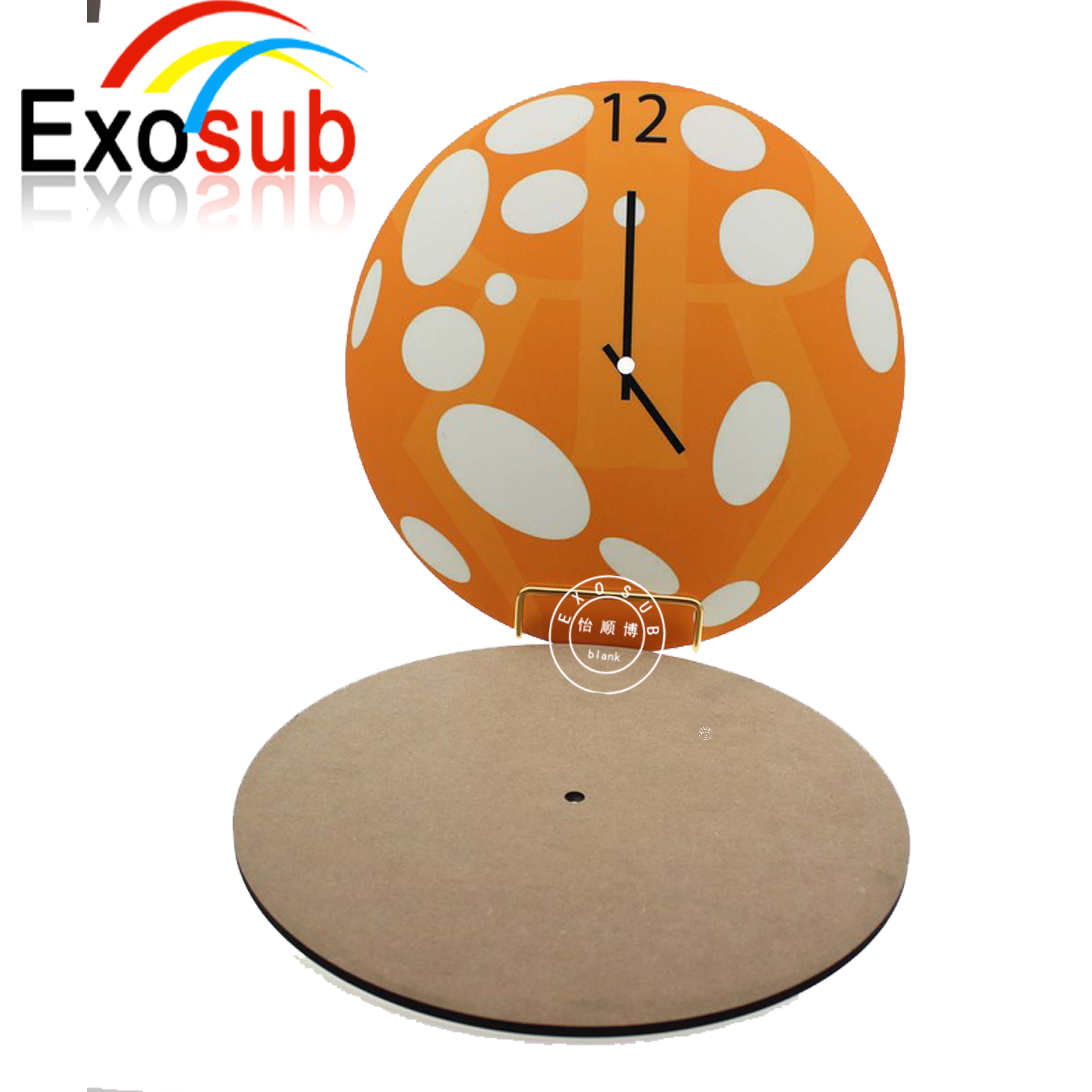 Персонализированные настенные часы из МДФ без рисунка Для