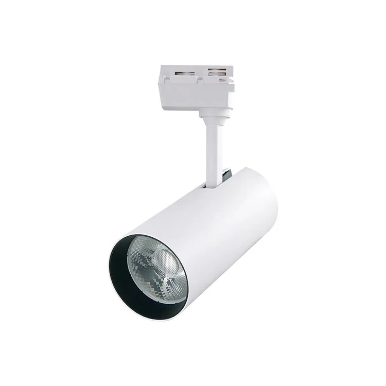Low price led track light 10w 20w 30w 40w led railing light white black 2wires connection 80Ra cob led tracking lamp