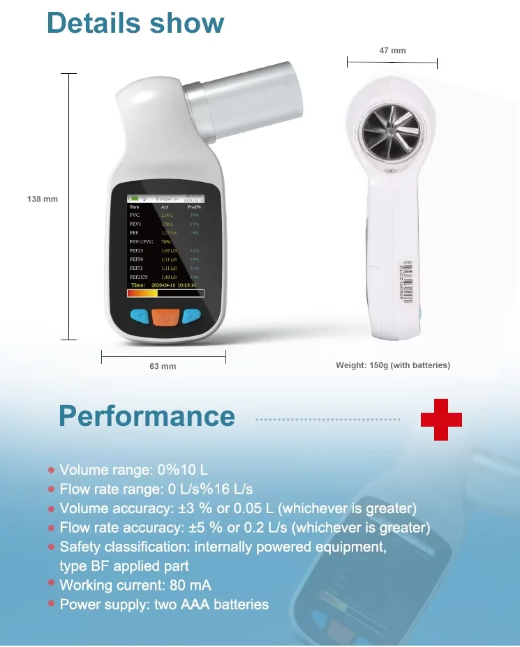 JYTOP SP70B Spirometer New Product Portable Spirometer Cheap Price