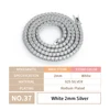 2MM chain + Rodium plated