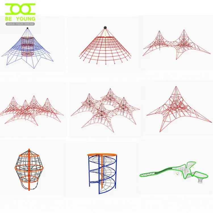 Children Child Play Structure Trellis Netting Plants Toys for Activity Kids Outdoor Tunnel Playground Climbing Net