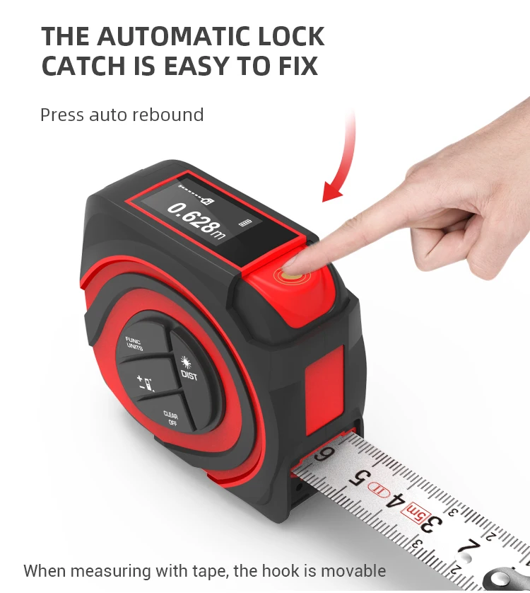 Multifunction Digital Tape Measure Laser Hoto Laser Tape Measure ...