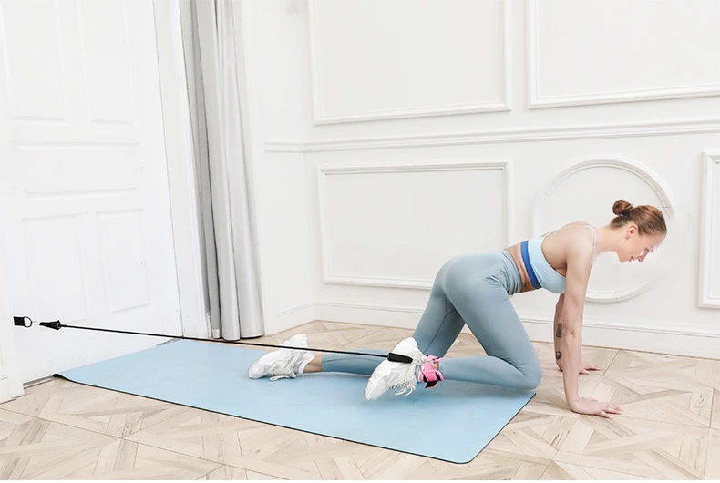 Adjustable Thigh Pulley Heavy Duty Ankle Straps Fitness Weight Workout