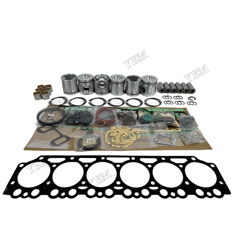 Replacement Engine Rebuild Kit With Piston Ring Overhaul Gasket Set Suitable for Volvo D7D Engine Parts 4