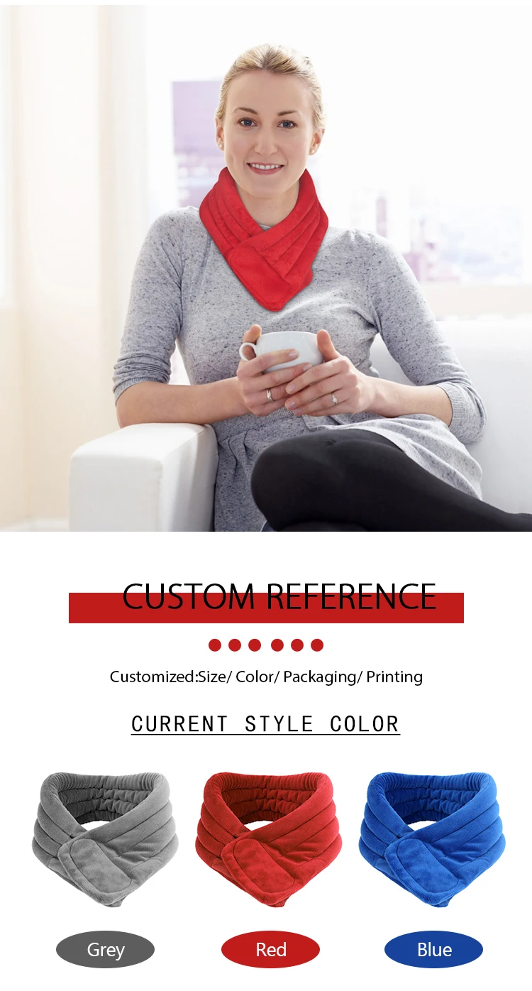 Pakcare Oem Microwavable Natural Flaxseed Therapeutic Neck Wrap Moist