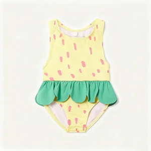 Girls Baby & Young Swim Costumes-Soft & Eco-Friendly Spandex/Polyester
