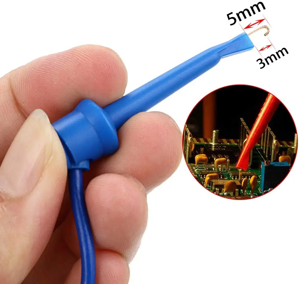 Cleqee 20PCS SMD IC Test Ganci Clip Sonda Di Prova In Rame Mini - Foto 8