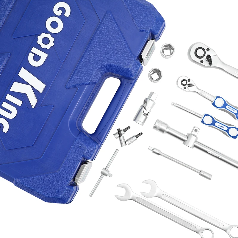 ROYALTY LINE 94-teiliges Steckschlüssel-Set – Mit Ratschen 1/4", 3/8", 1/2" Im Koffer