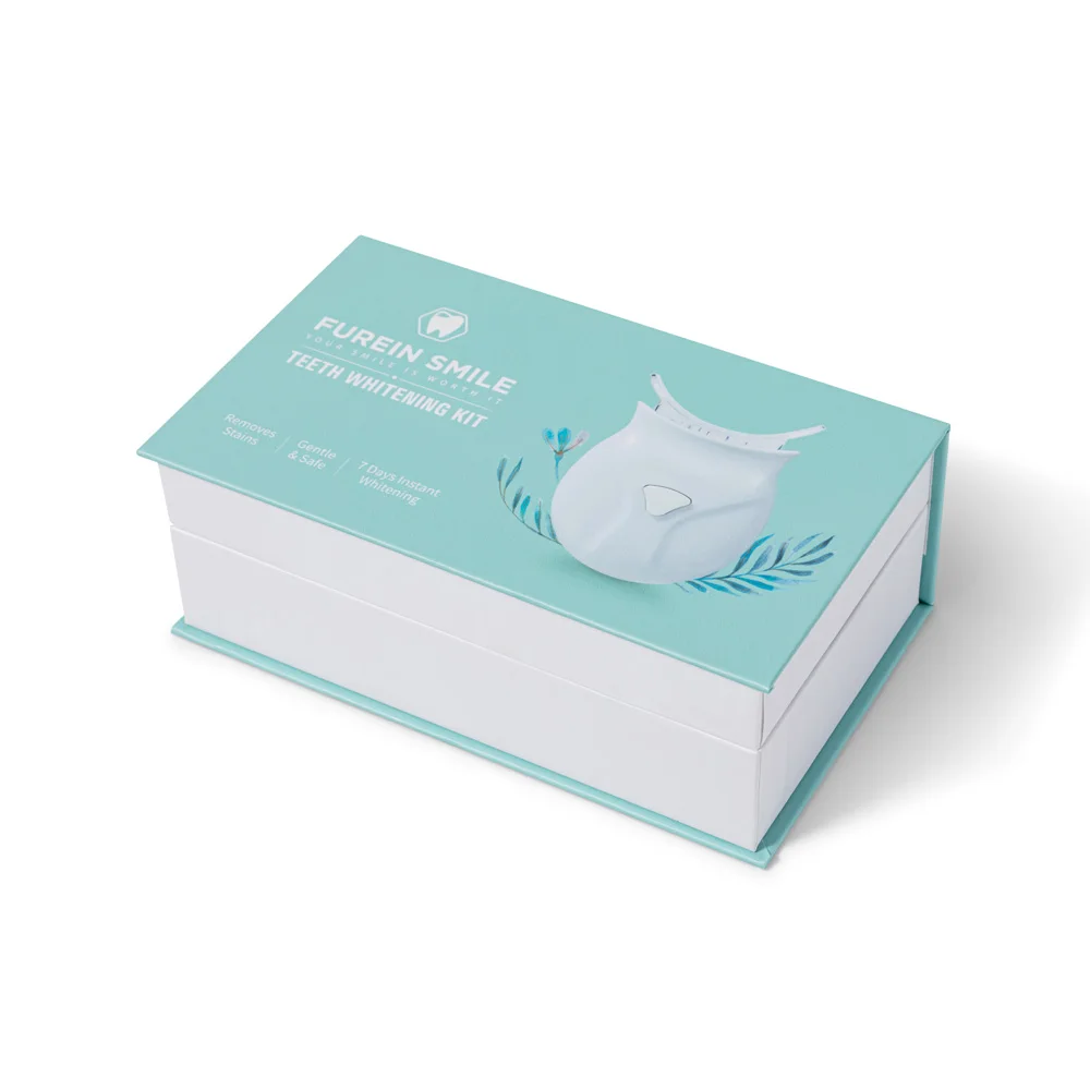 Wholesale Custom Logo 6 LED Teeth Whitening Kit with Silicone Mouth Tray and Shade Guide Removes Stains Safely