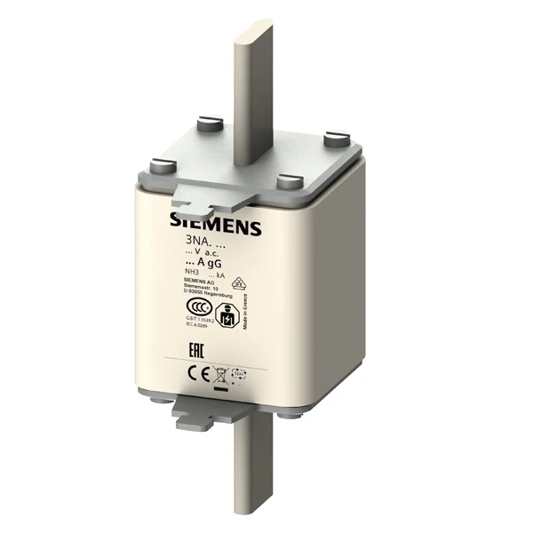 3NA3360 LV HRC Fuse Link GL/GG Size 3 Opt. AC 500V/DC 440V Non-insulated Grip Lug Front Indicator Electrical Equipment
