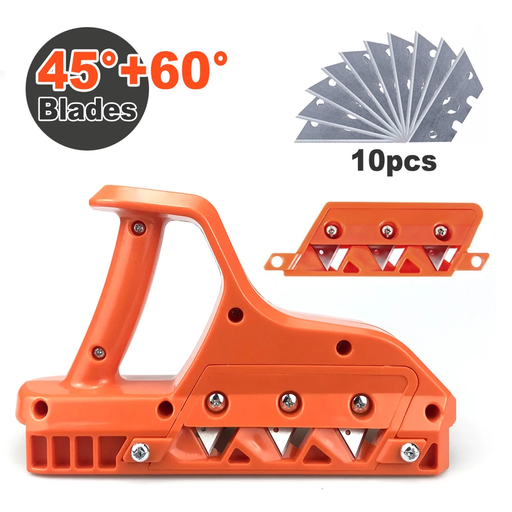 Plasterboard Quick Cutter Gypsum Board Hand Plane Drywall Edge Chamfer 45 60 Woodworking Trimmer Hand Tool