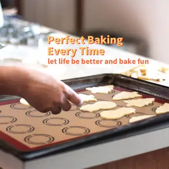 1pc 30 Circles Macaron Silicone Baking Mat, Non-stick Cookie Sheet Liner,  Making, Baking, Cake Decorating Tool, Oven/microwave/dishwasher Safe