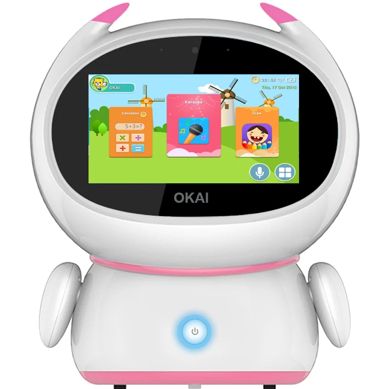 Okai Intelligent Robot Ai Interactive Listening Story Learning English Intelligent Early Education Machine Wifi Buy English Wheel Machine English Intelligent Learning Machine Toy Robotic Sewing Machine Product On Alibaba Com