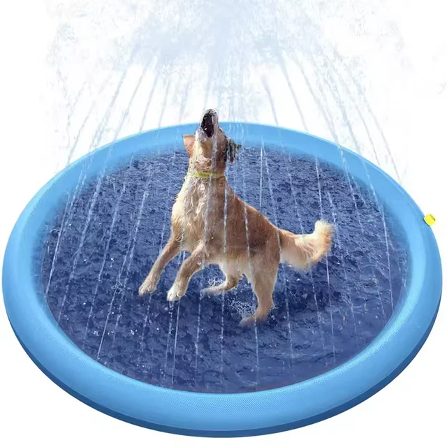 New Design Summer Outdoor Thickened Non-slip Pet Sprinkler Inflated Water Spray Pad for Large Dogs