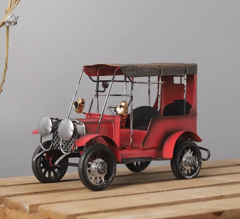 Modern Metal Crafts Vintage Home Decor Vintage Car Models Decorative
