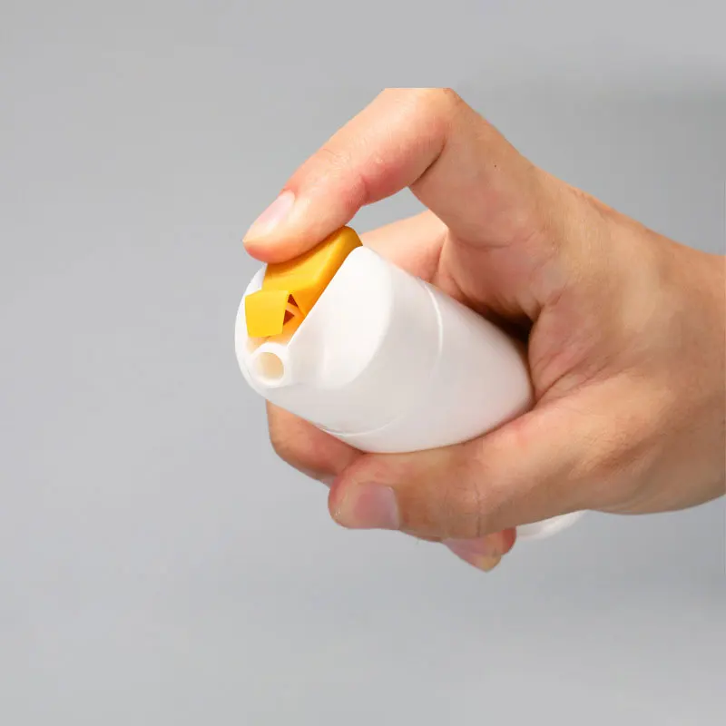 White 60g-100g 100ml PP Cylinder Airless Pump Bottle for Toothpaste ...