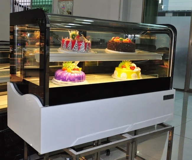 Portable Mini Cake Display Fridge Small Bakery Refrigerator Showcase