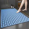 TPE Shower Mat - Four-Leaf Clover Ice Blue
