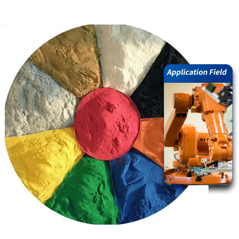 500 Celsius High Temperature Resistance Fire Resistance Powder Coating Paint for Bbq Coat Stove Coat Microwave Coat
