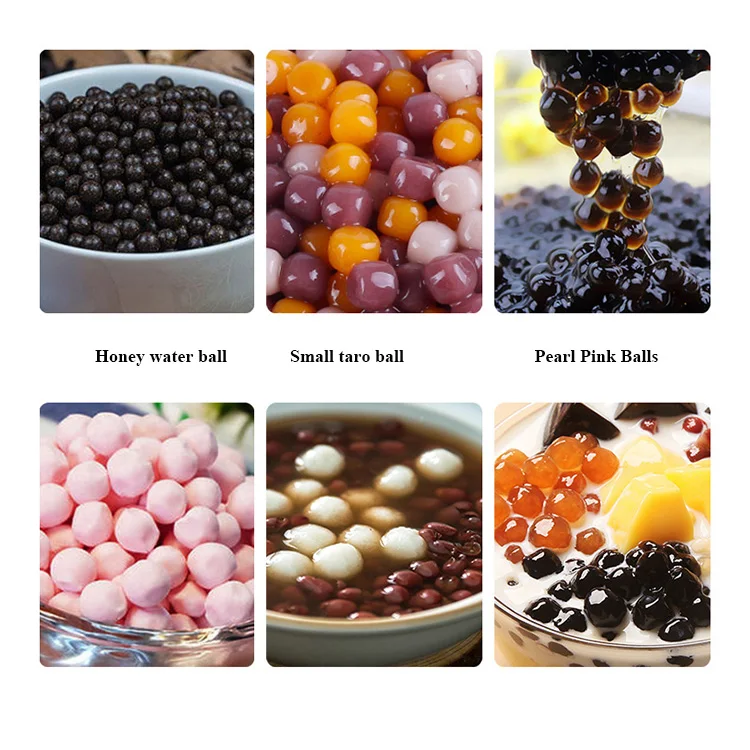 Boba Pearl Rolling Machine High Capacity Tapioca Pearls Making Machine Tapioca Starch Round Pearls Ball Forming Machine
