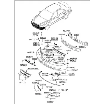 86557-3K000High Quality and Cheap Price SONATA NF 2006 Front bumper bracket OEM 86571-3K000 86572-3K 86557-3K 86551-3K